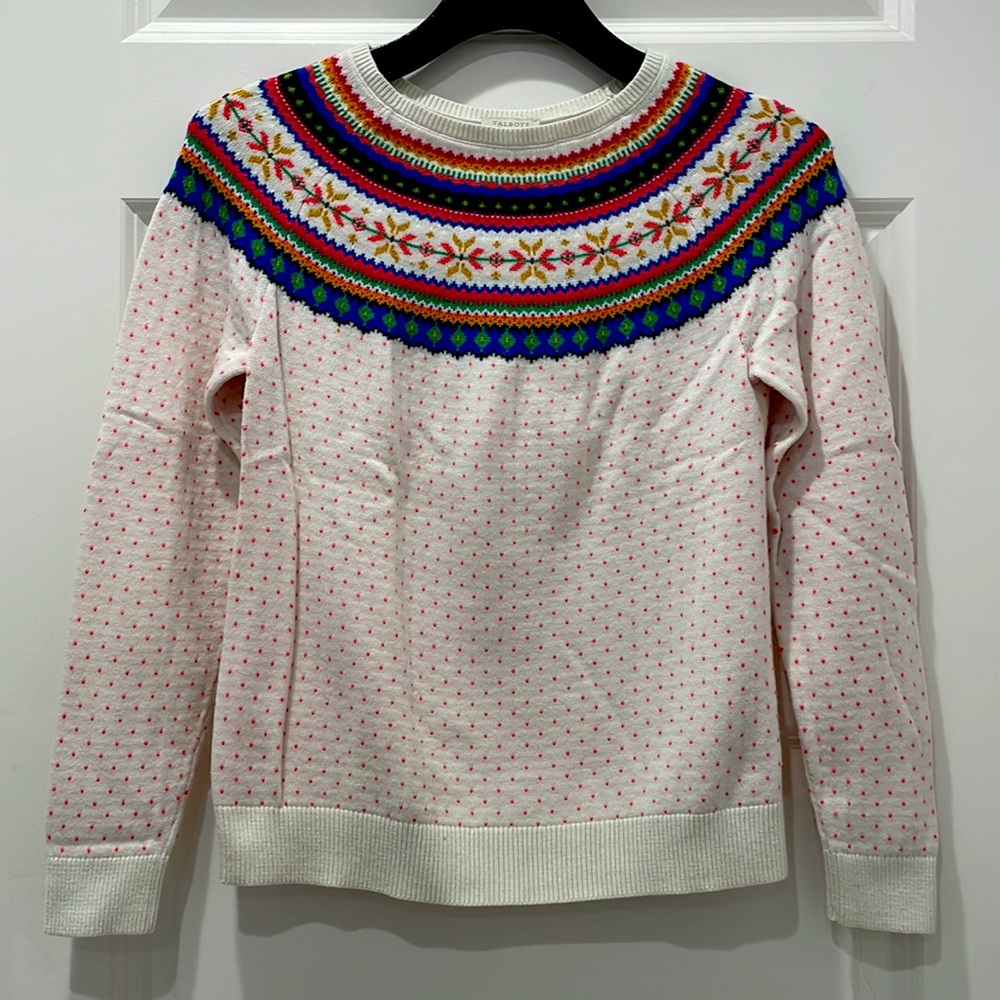Talbots fair isle sweater